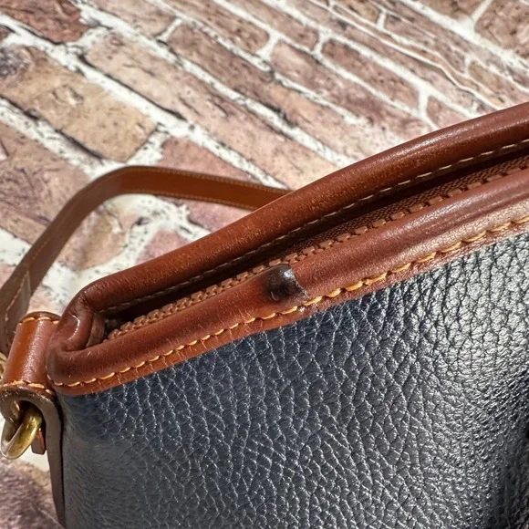 Coach Sheridan Mariel Navy Blue Pebbled Leather Dome Satchel Bag 4228 Vintage - Picture 13 of 16